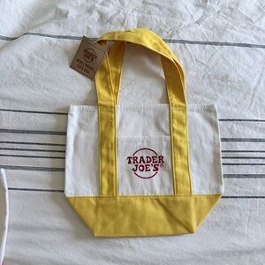 NWT Trader Joe’s Mini Tote yellow